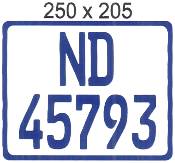 BLUE & WHITE ALUMINIUMNON PAINT  205