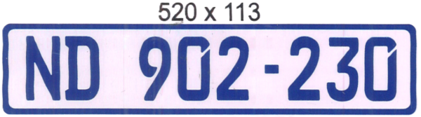 BLUE & WHITE ALUMINIUMNON PAINT  520
